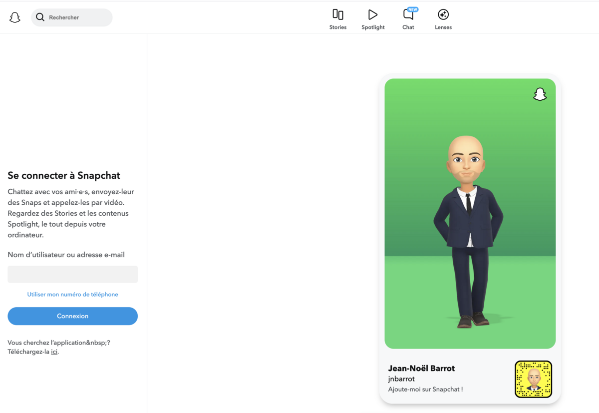 Jean-Michel Barrot sur Snapchat - Copie d'écran 