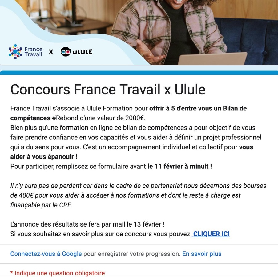 La recherche d'emploi : un jeu à gratter? - capture écran