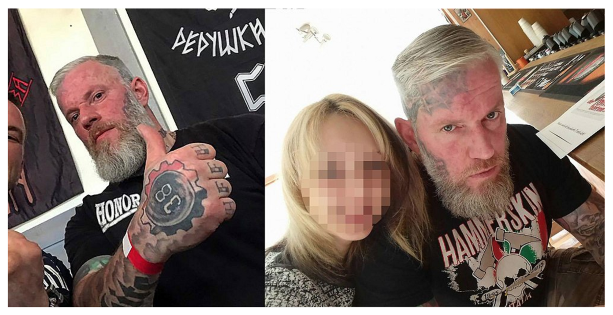 Le Hammerskin Christophe Gruy, ex-Toulois maintenant installé en Suisse. - ©RAGE