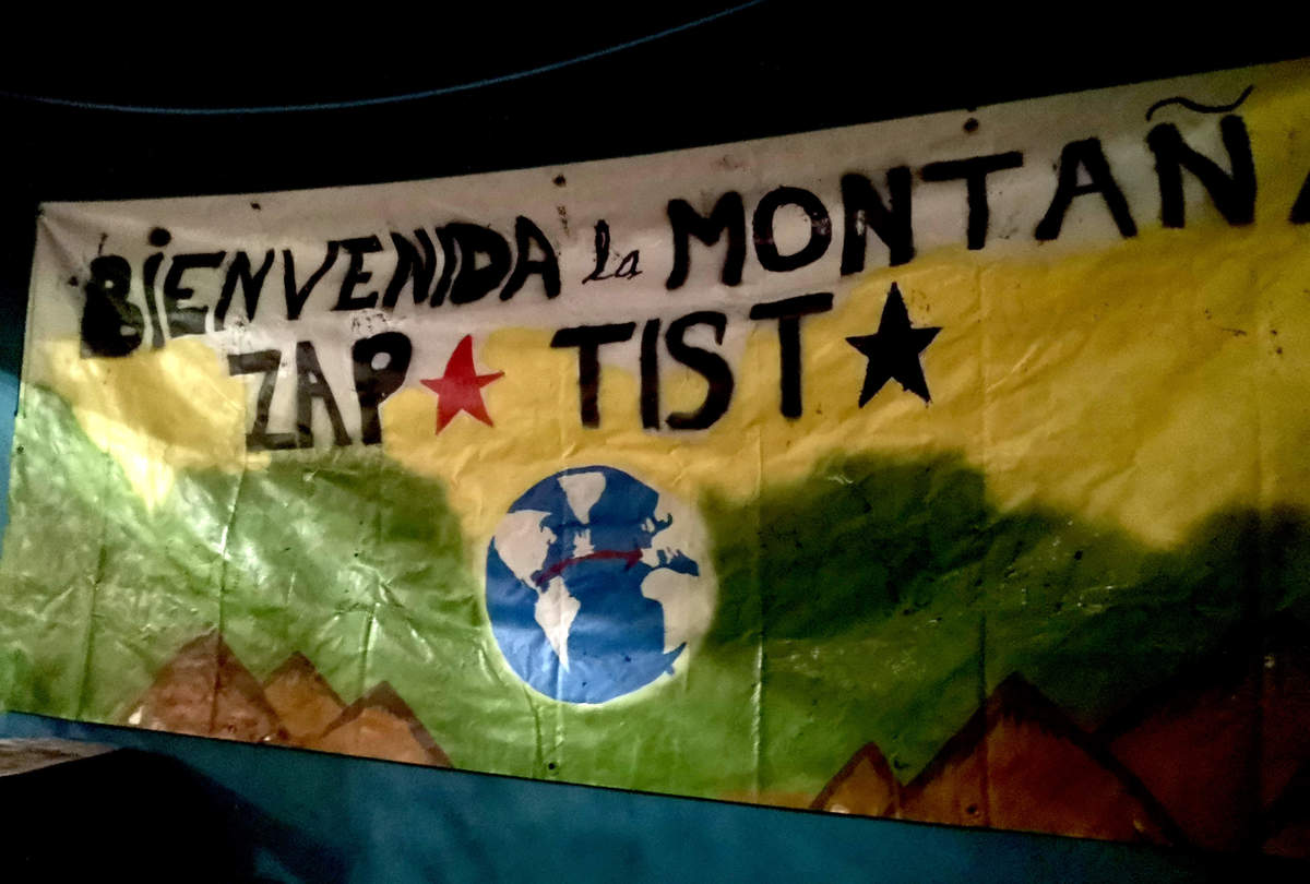 La banderole qui aura suivi la délégation pendant son séjour à Montpellier
