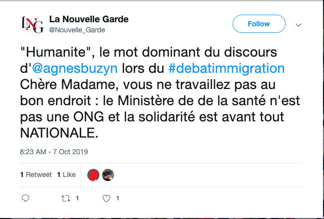 Agnès Buzyn, une ministre En Marche d'extrême-gauche qui ose employer le mot "Humanité"...  - Copie d'écran 