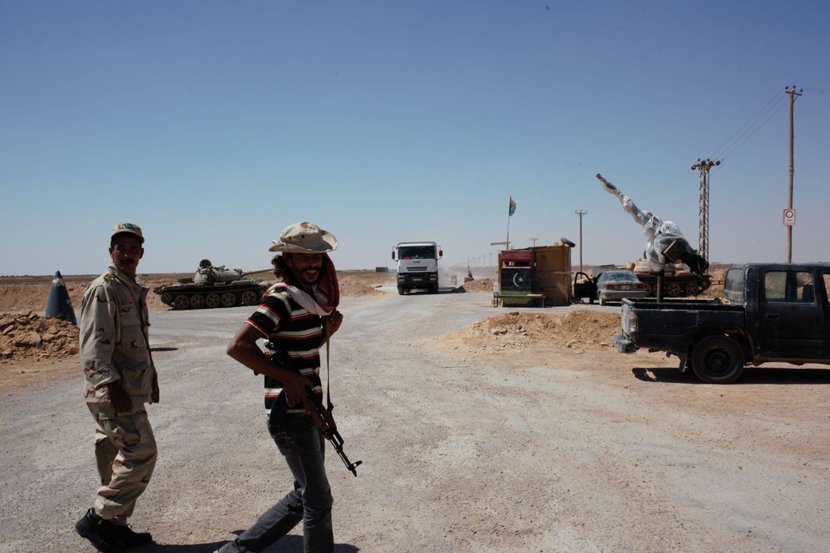 Les milices de Misrata joueront un rôle décisif dans le conflit (ici en 2011) - © Cyril Marcilhacy