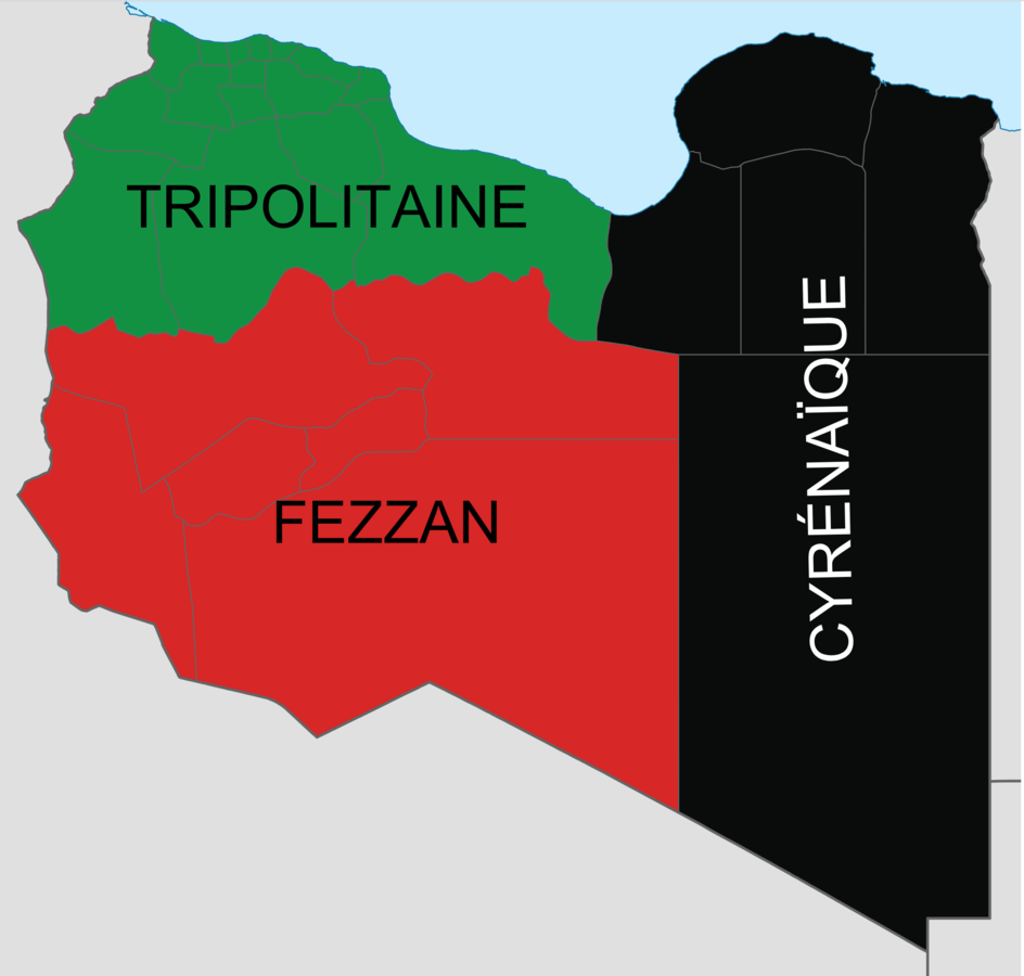 Les trois provinces traditionnelles de Libye - Wikipedia