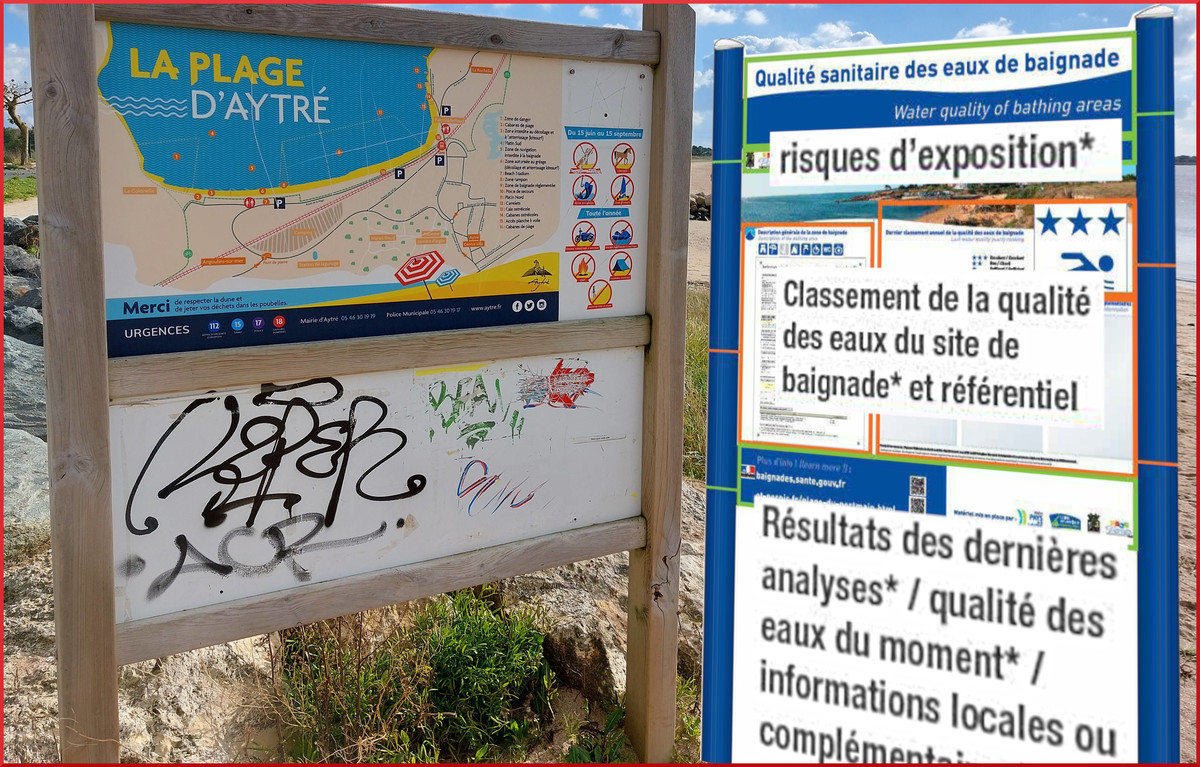A gauche l’info Aytrésienne, à droite l’information plus officielle - © Reflets