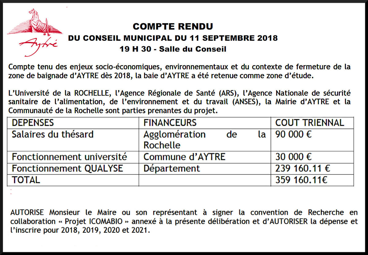 L’acceptation du devis par la mairie d’Aytré. - Capture d'écran