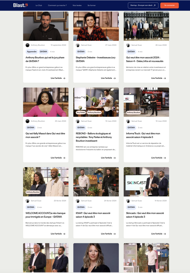 36 articles parlent de QVEMA sur Blast.club - Copie d'écran 