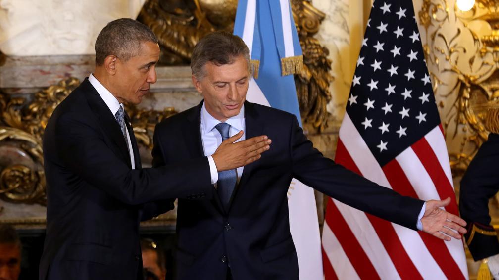 Obama en visite à la "Maison rose", siège du pouvoir exécutif argentin