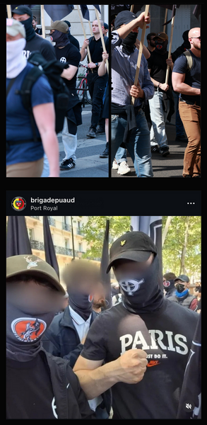 Haut - Images PIXA du C9M. Bas - Capture d’écran de la Brigade Puaud, Thibau C. à gauche.  - ©Reflets