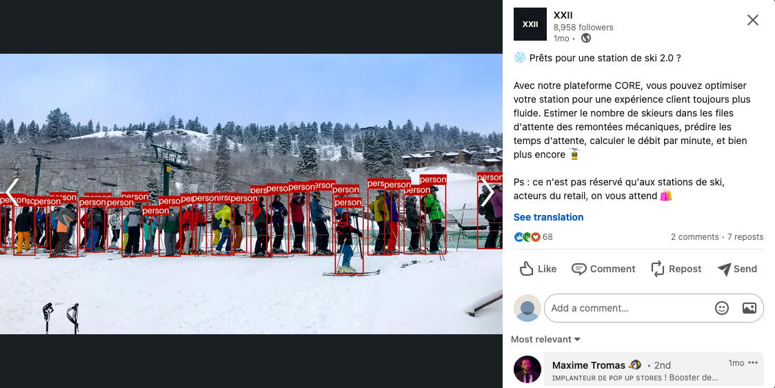 "Bien plus encore"... Tout est dans la "promesse" - Post linkedin de la société XXII