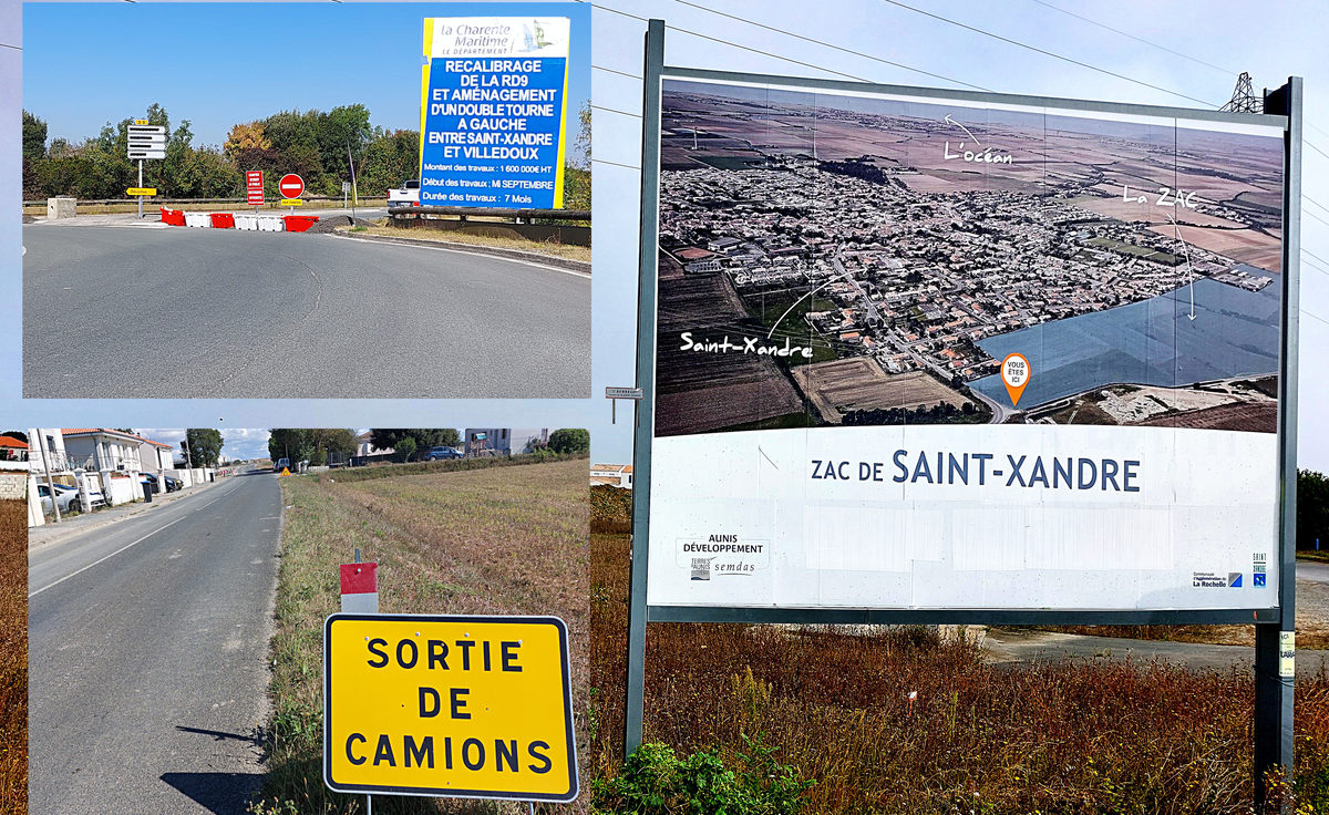 Habitat, zones d'activités, infrastructure, Saint-Xandre change - Reflets