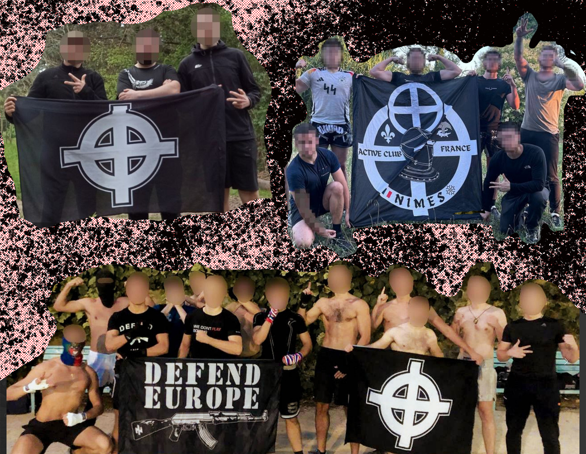 Des dizaines de groupes d'extrême droite en France font usage du salut de kühnen. - 2025 - © Reflets