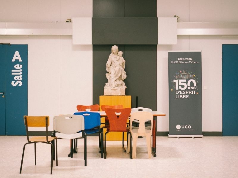 Intérieur de l’université catholique de l’Ouest à Angers. - © Benjamin Rullier, pour Disclose.
