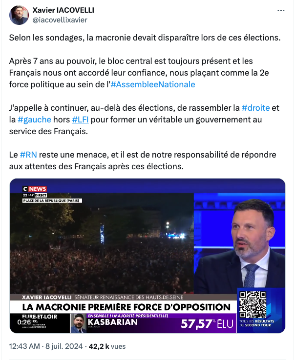 Xavier Iacovelli, sénateur Renaissance