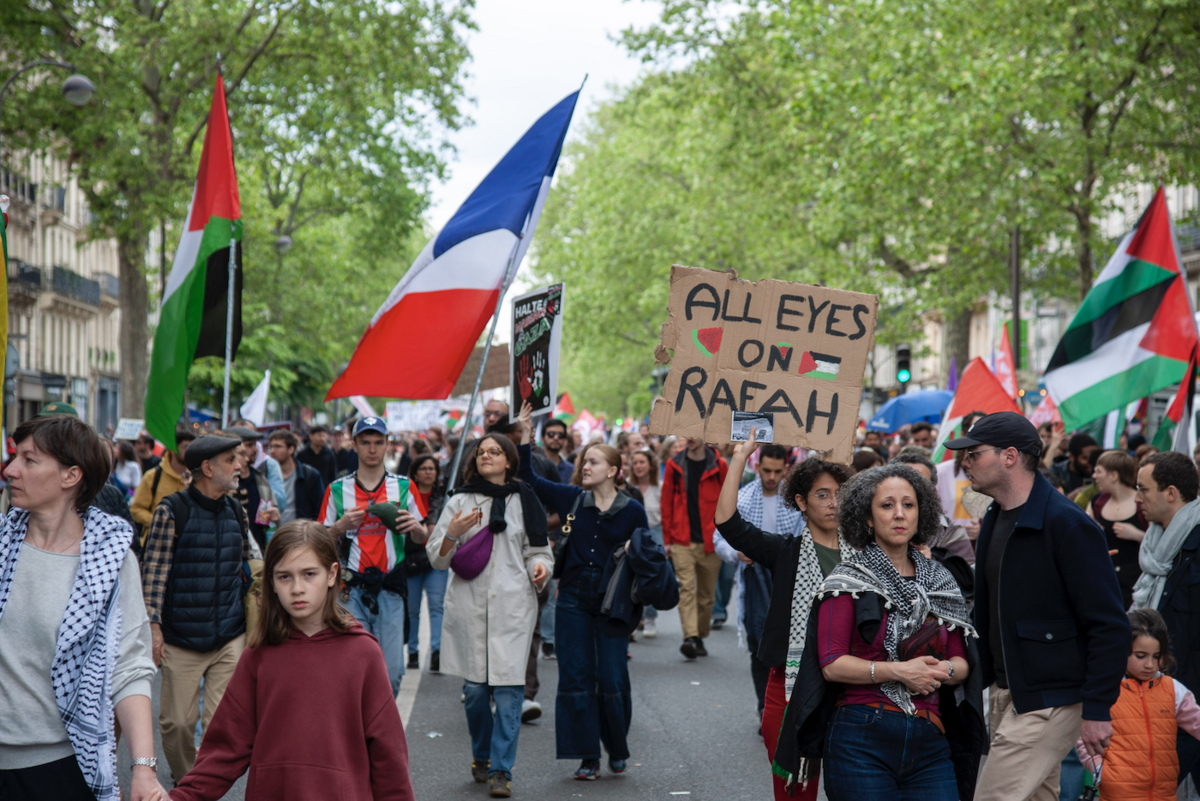 De très nombreux manifestants opposés à la guerre à Gaza - © Reflets