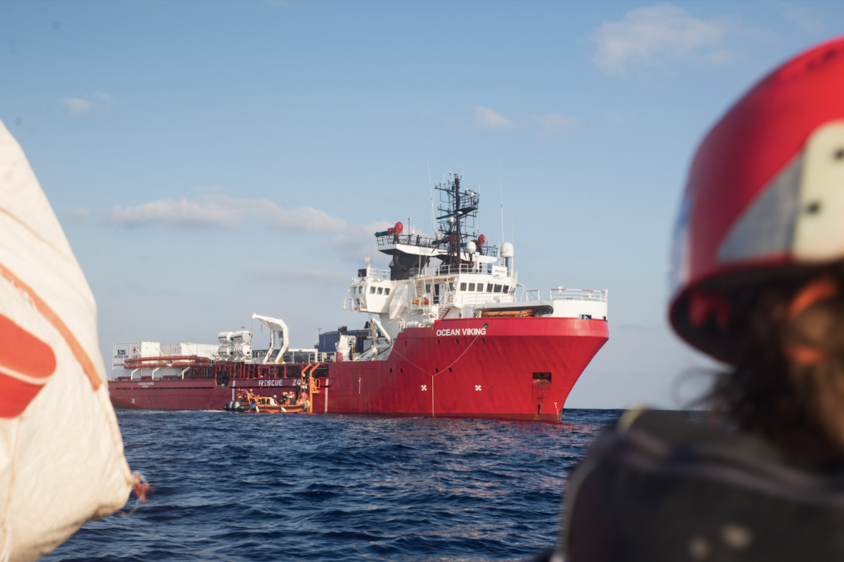 Le navire de recherche et de sauvetage Ocean Viking, exploité par l'ONG SOS MEDITERRANEE  - Alisha Vaya / SOS MEDITERRANEE