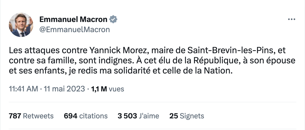 Emmanuel Macron, incapable de nommer le mal - Copie d'écran