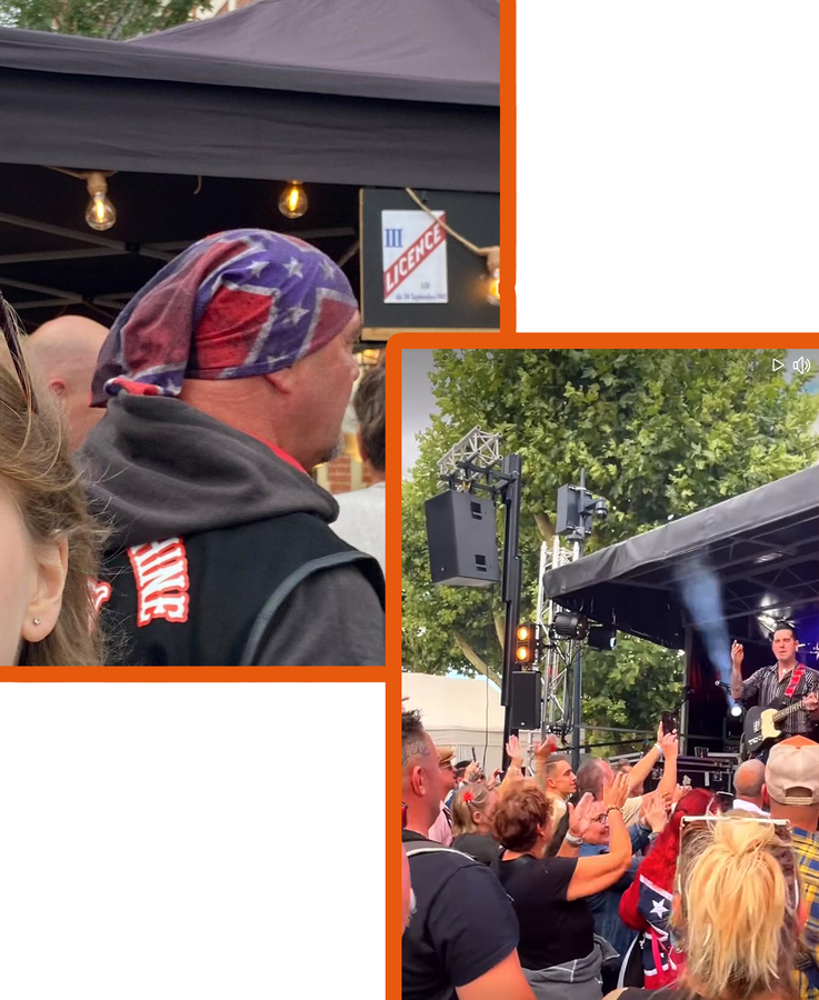 Quel rapport entre le drapeau ds confédérés et un festival rétro à Bethune ? - D.R.