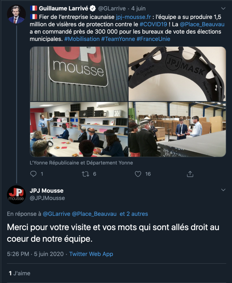 Tweet du député de l'Yonne - Copie d'écran