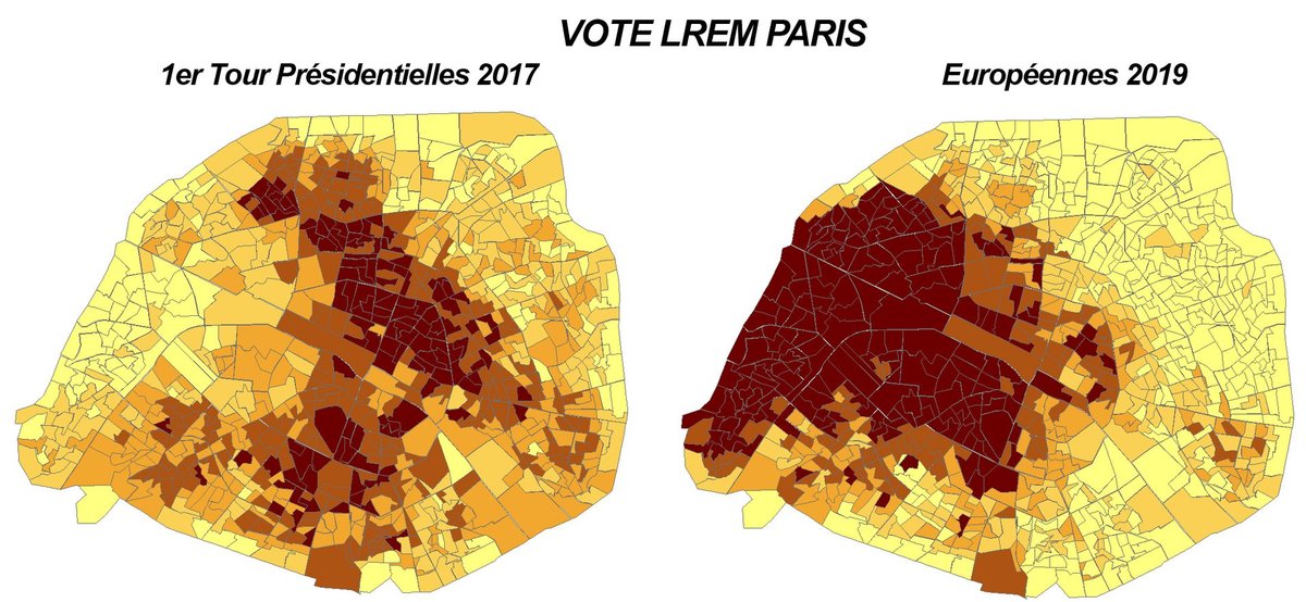 Une droitisation de LREM qui peut se lire dans la géographie des quartiers parisiens - Angelo Pardi