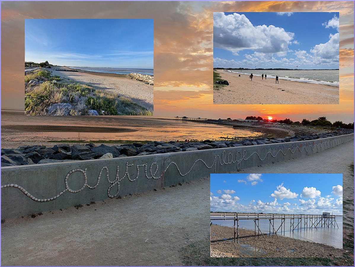 La plage d’Aytré abordée façon carte postale - © Reflets