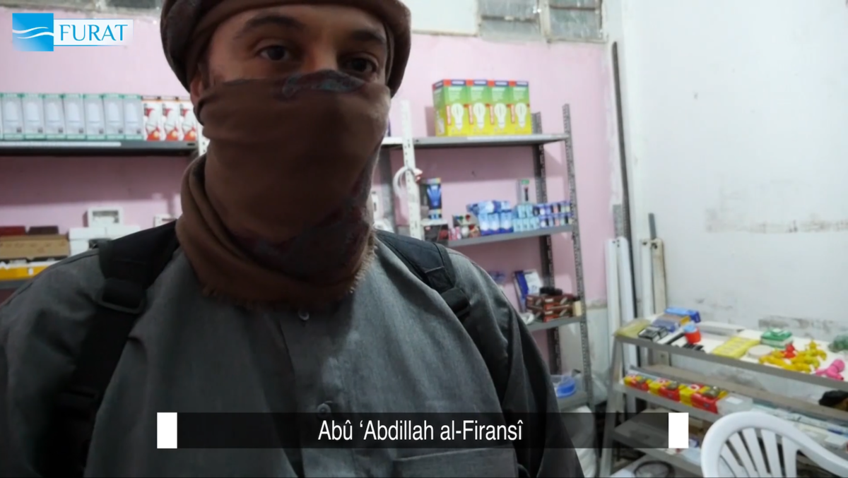 Fodil Tahar Aouidate dans une vidéo de l'EI - © Reflets