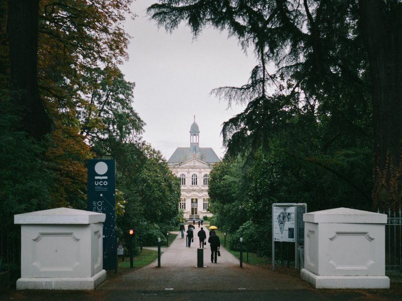L’entrée de l’université catholique de l’Ouest (UCO) à Angers. - © Benjamin Rullier, pour Disclose
