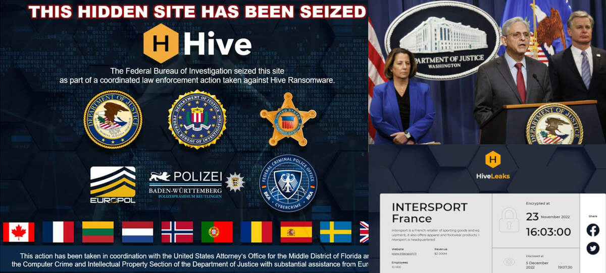 En janvier 2023, les bleus annoncent leur opération sur Hive, un des groupes les plus actifs à l'époque