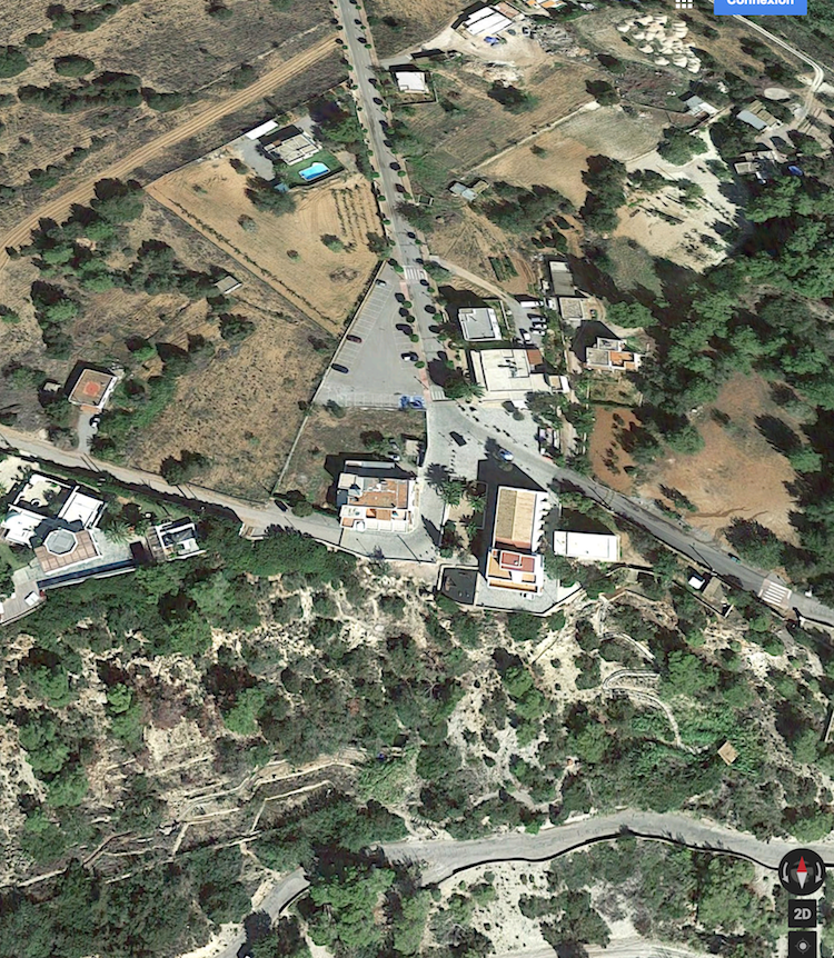 Ibiza - Le village d'Es Cubells - Google Earth