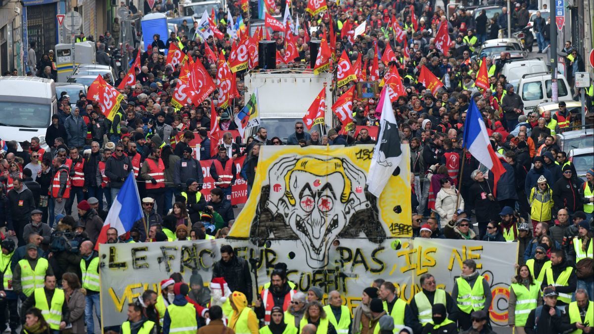 Manifestation unitaire gilets jaunes / CGT à Marseille durant l'acte V  - Georges Robert