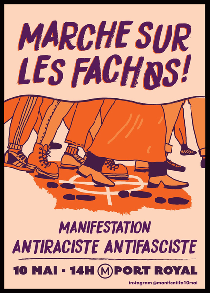 Affiche de la contre-manif "Marche sur les fachos".