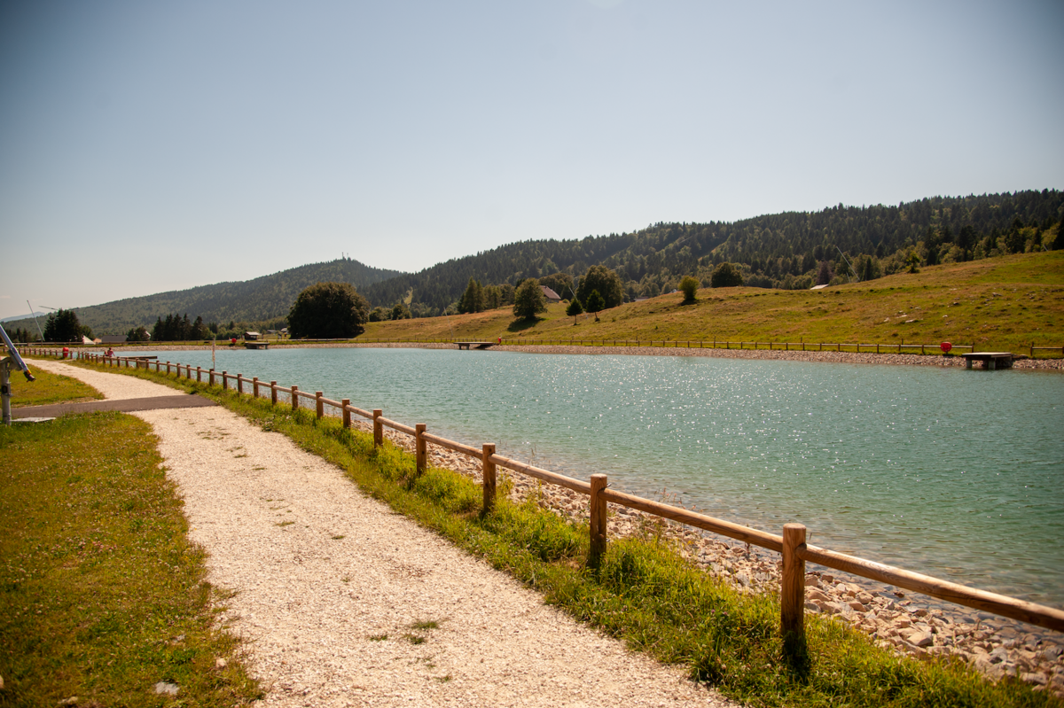 La nouvelle retenue de La Feclaz - © Reflets