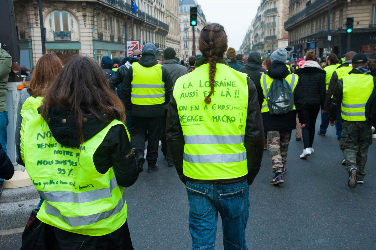 Comme lors des précédentes manifestations parisiennes, nous avons croisé de nombreux provinciaux. La motivation ne retombe pas. - © Reflets