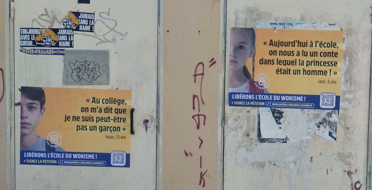 Collage sauvage à Montpellier. Septembre 2025 - © Reflets