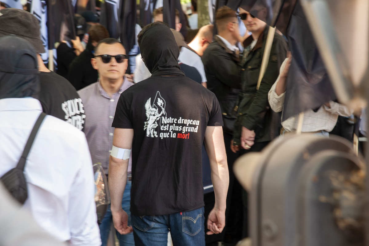 Un slogan qui n'est pas sans rappeler les délires du white djihad dont nous avions parlé dans un autre article - © Reflets